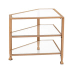 SEI Furniture Jensen Metal Corner TV Stand for Screens up to 33.25 inches