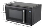 Hamilton Beach 1.1 Cu. Ft. Microwave Oven, Countertop, Black and Stainless Steel
