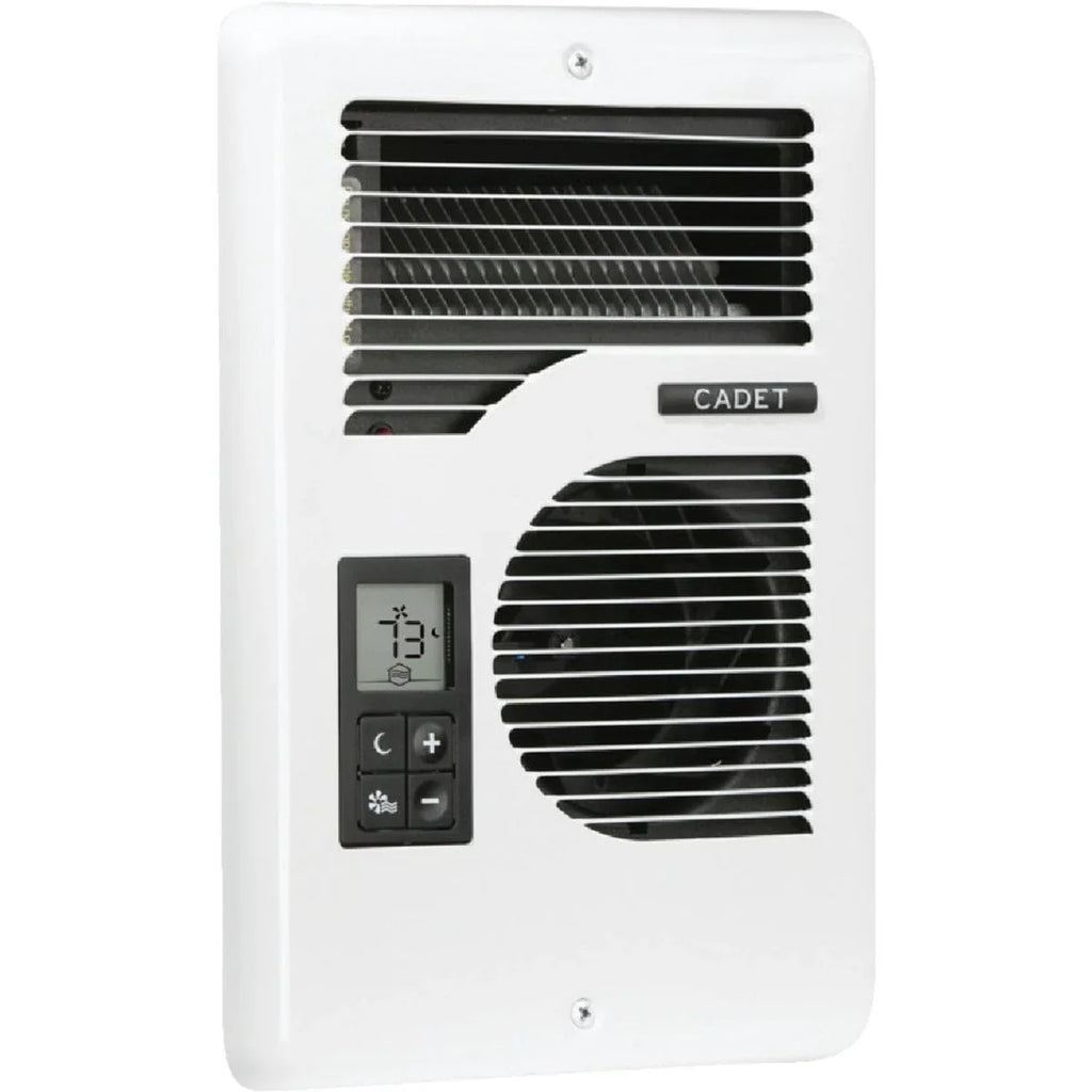 Energy Plus Wall Heater, Digital Thermostat, 240/208/120V, White