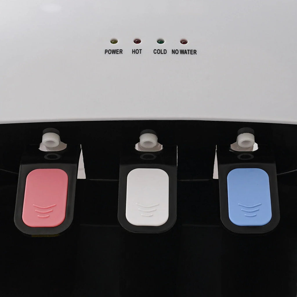 White Water Dispenser Bottom Loading Water Cooler for 5 Gallon Bottles for Offices, Nurseries, Homes, Gyms, Kitchen