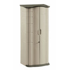 Rubbermaid Vertical Resin Outdoor Storage Shed – Weather-Resistant Plastic Garden Storage Cabinet