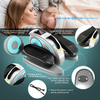 Under Desk Elliptical, Electric Ellipse Leg Exerciser While Sitting for Seniors Adults, Quiet Portable Motorized Seated Foot Pedal Exerciser with Remote Control for Home Office Use