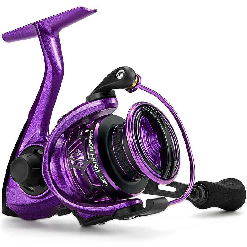 Piscifun Carbon Prism Light Spinning Reel Available in Seafoam Green & Violet Purple | Violet Victory / 2000