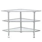 SEI Furniture Jensen Metal Corner TV Stand for Screens up to 33.25 inches
