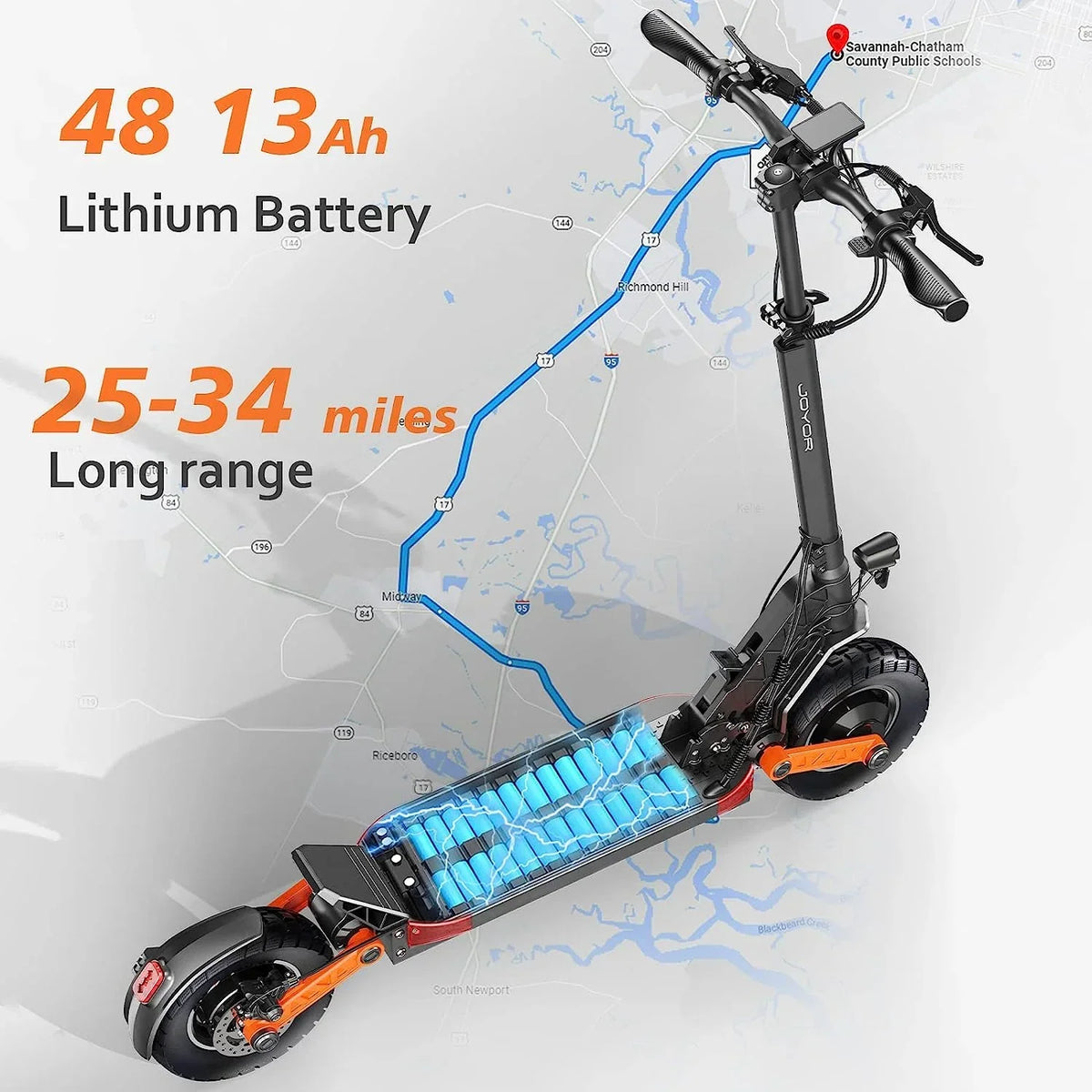 Up to 37 MPH Tire Hydraulic Brake Adult Electric Scooter