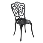 Nuu Garden 3-Piece Black Bistro Patio Set