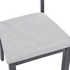 Set of 4 Slat Back Wooden Dining Chairs