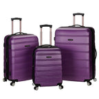 Rockland Luggage Melbourne 3 Piece Hardside Luggage Set, F160