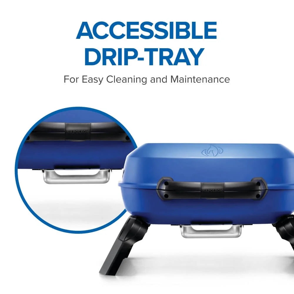 Napoleon Travelq 240 1 - Burner Portable Propane Gas Grill in Blue