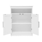 Magnetic Closure Floor Cabinet Organizer with Shelves
