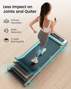 UREVO Walking Pad Under Desks Treadmill, 2.25HP 265 lb Capacity for Office Home with Remote Control