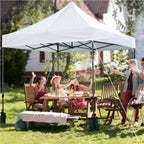 Alden Design Adjustable 10' x 10' Commercial Pop-up Canopy with Wheeled Carry Bag, Blue