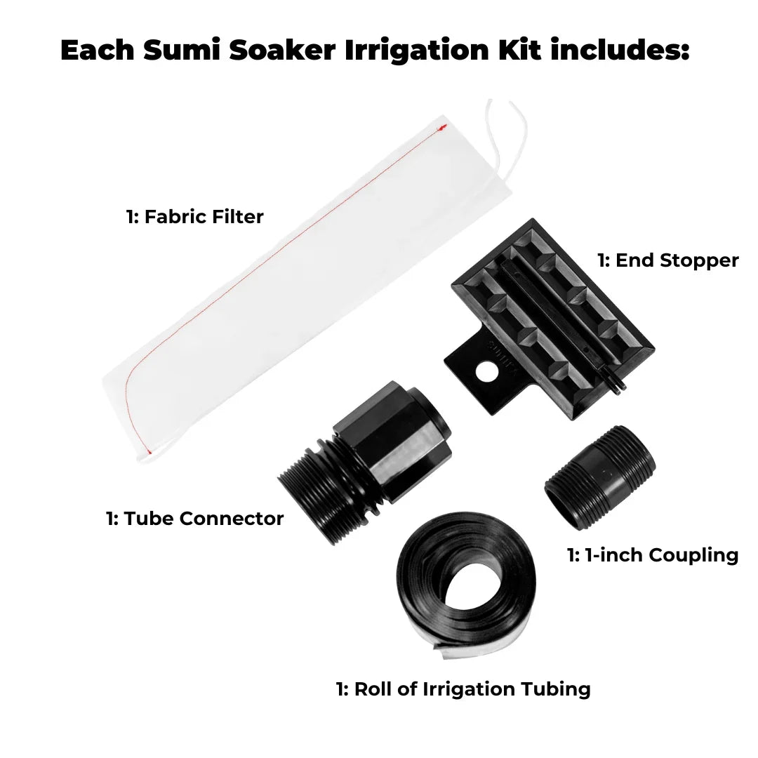 Sumi Soaker R-Wide Kit — Overhead Irrigation System | 25-foot Kit