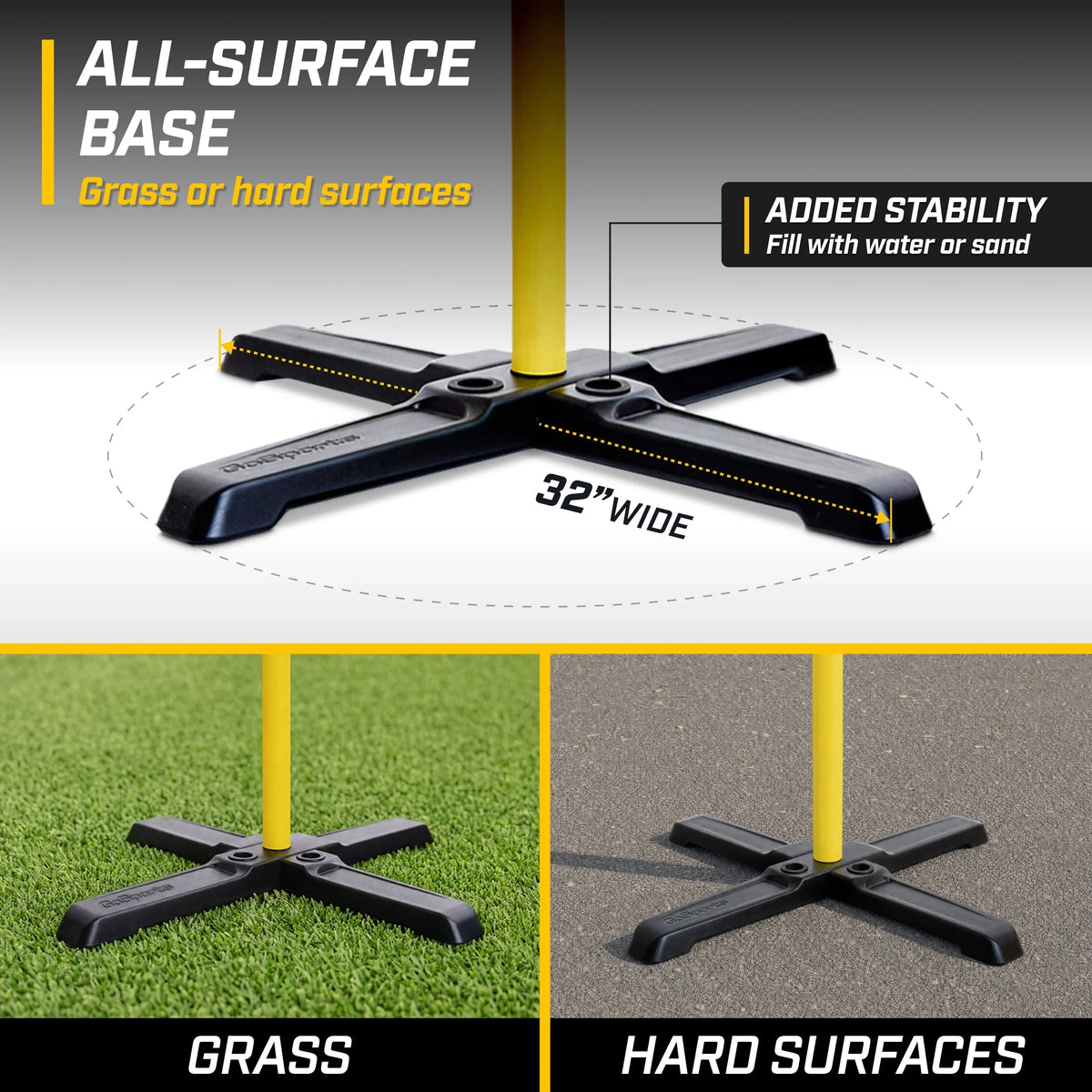 8' x 6' All-Weather Football Field Goal Post