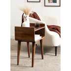 Kate and Laurel Quilby Wooden Side Table - 18 x 14 x 27 Inches