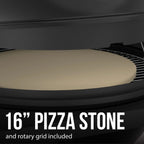 Expert Grill Kettle Cart with Pizza Accessories and Warming Rack