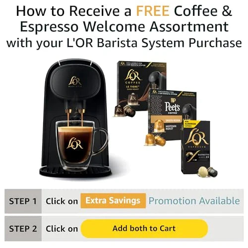 L'OR Barista System Coffee and Espresso Machine Combo