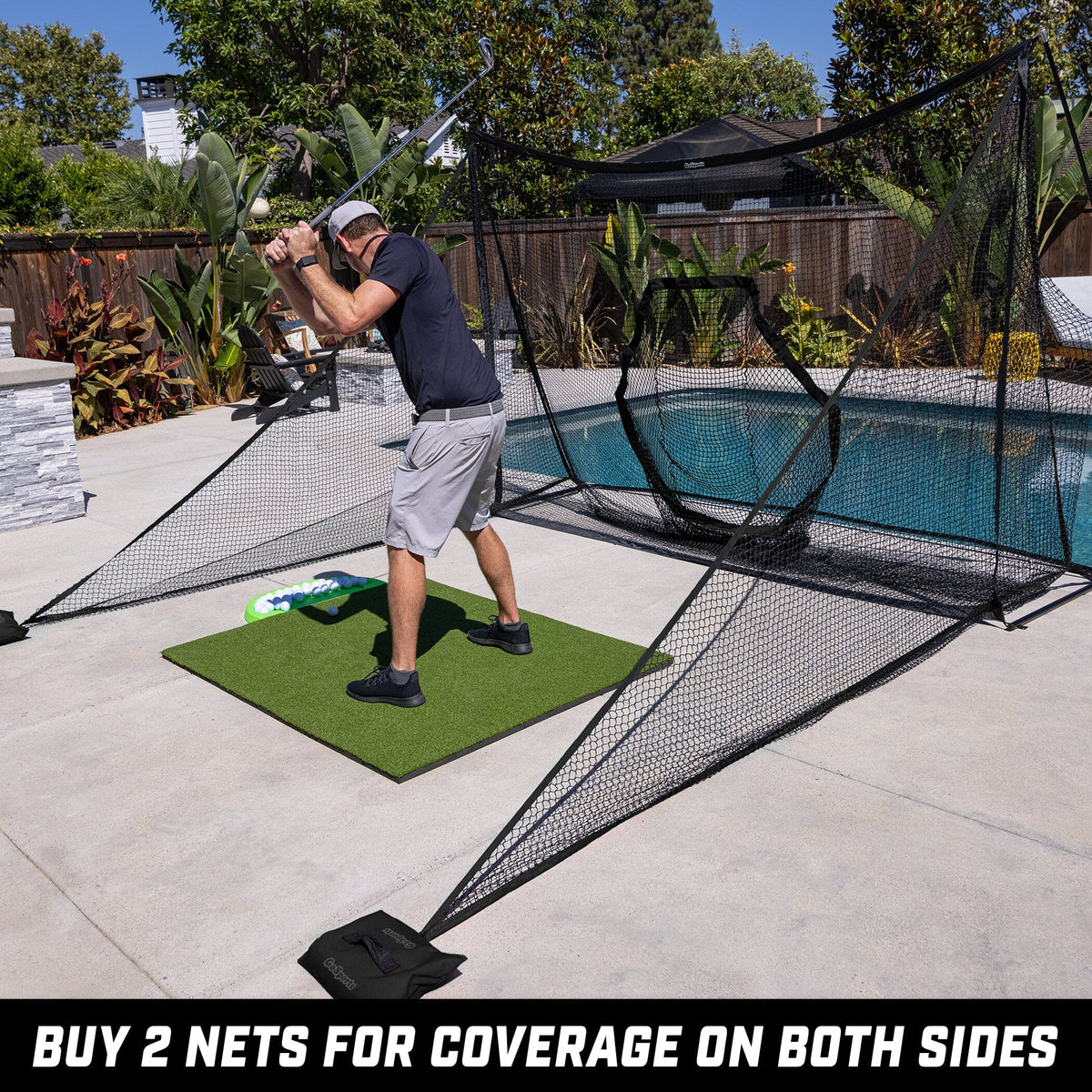 Shank Net Attachment for Golf Nets