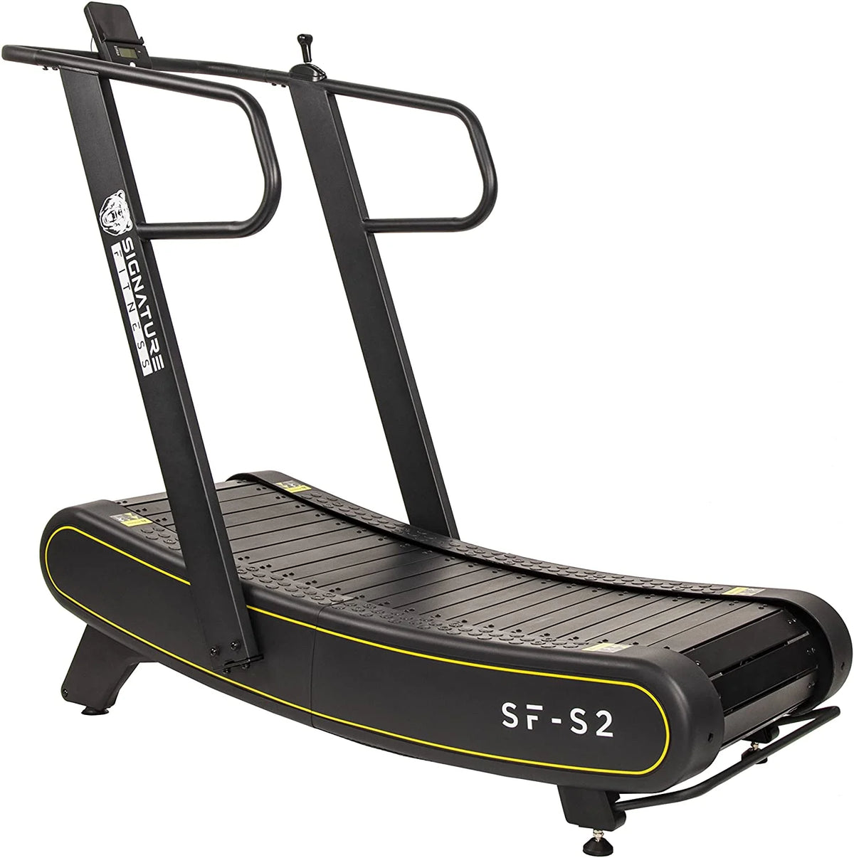 Signature Fitness SF - S2 Sprint Demon - Motorless Curved Sprint Treadmill with Adjustable Levels of Resistance - 300 lb Capacity