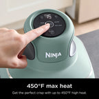 Ninja Crispi 4 - in - 1 Portable Glass Air Fryer Cooking System, 4 - Qt & 6 - Cup Containers, Cyberspace