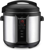 Cuisinart 6-Quart Electric Pressure Cooker, Stainless Steel, Digital Controls, Multi-Function, Model CPC-600N1