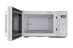 Hamilton Beach 1.1 Cu. Ft. Countertop Microwave Oven, 1000 Watts, White Stainless Steel