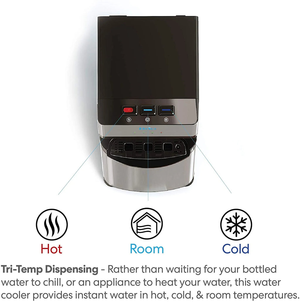 Self Cleaning Bottom Loading Water Cooler Water Dispenser 3 Temperature Settings