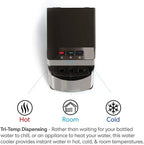 Self Cleaning Bottom Loading Water Cooler Water Dispenser 3 Temperature Settings
