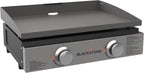 Blackstone 1666 22” Tabletop Griddle with Stainless Steel Faceplate, Powder Coated Steel, Black
