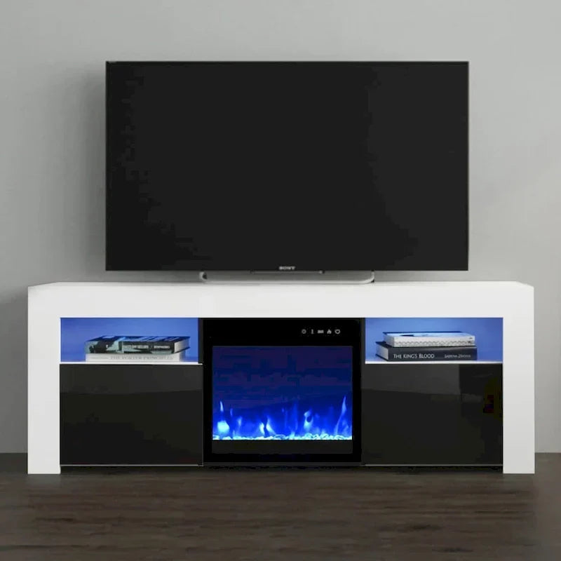 Copper Grove Qorasuv 58-Inch Electric Fireplace TV Stand