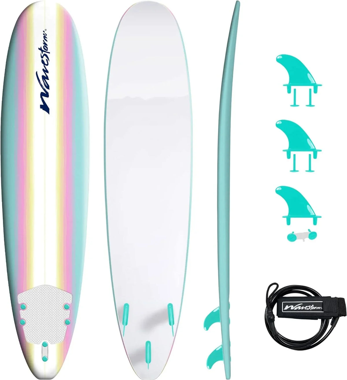 Classic Soft Top Foam 8ft Surfboard