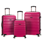 Rockland Luggage Melbourne 3 Piece Hardside Luggage Set, F160