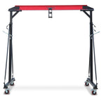 2025  1 Ton Adjustable Gantry Crane, 2200 lbs Capacity, Height Adjustable 96.5"-143.7", Portable Hoist for Factory, Construction, Warehouse, Auto Repair