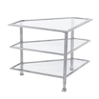 SEI Furniture Jensen Metal Corner TV Stand for Screens up to 33.25 inches