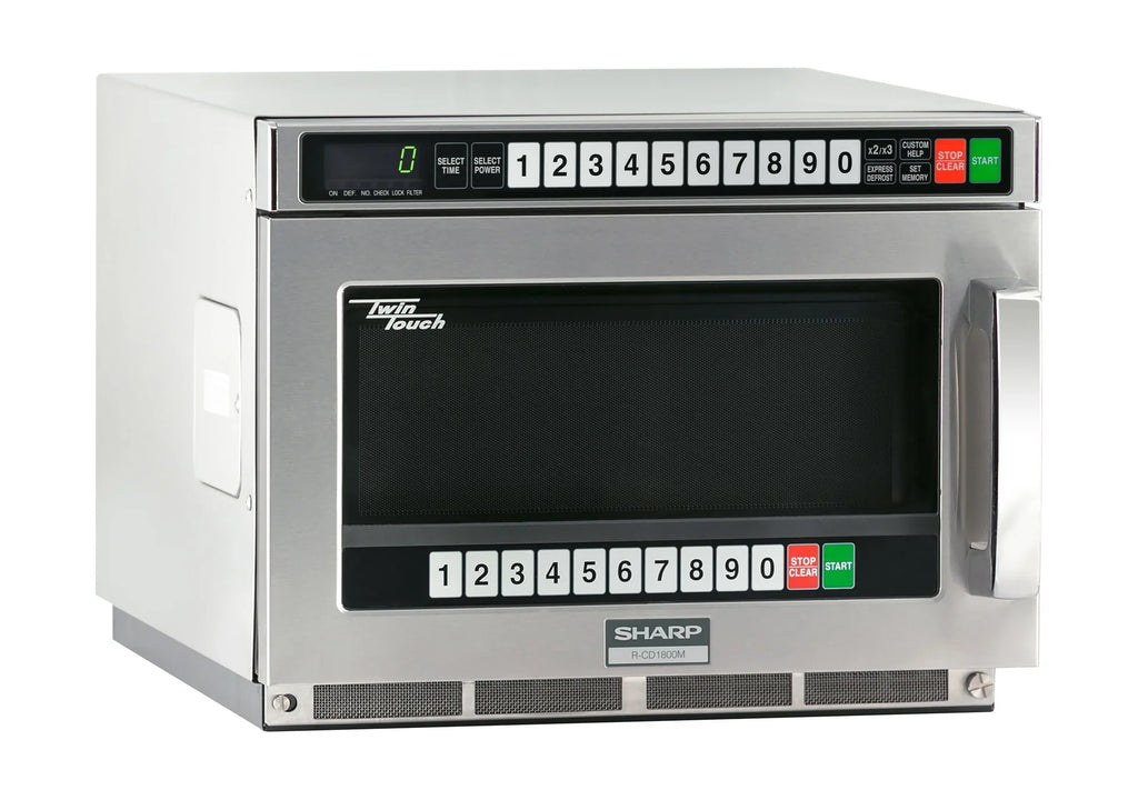 1800w TwinTouch? Commercial Microwave w/ Touch Pad - 208-230v