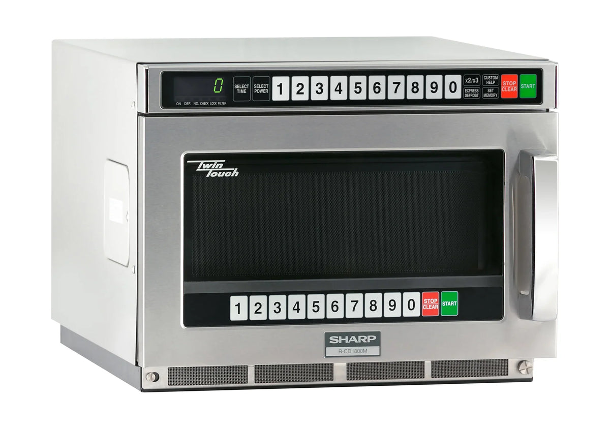 1800w TwinTouch? Commercial Microwave w/ Touch Pad - 208-230v