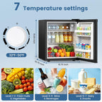 Kismile 1.3 Cu.Ft Mini Fridge, Single Door Compact Refrigerator RE5836