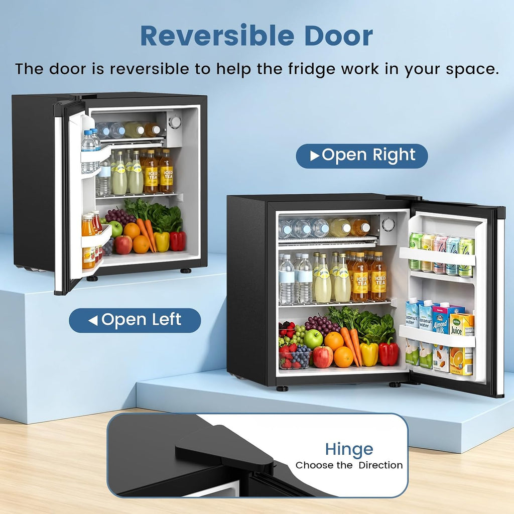 Kismile 1.3 Cu.Ft Mini Fridge, Single Door Compact Refrigerator RE5836