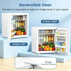 Kismile 1.3 Cu.Ft Mini Fridge, Single Door Compact Refrigerator RE5836