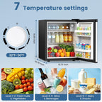 Kismile 1.3 Cu.Ft Mini Fridge, Single Door Compact Refrigerator RE5836