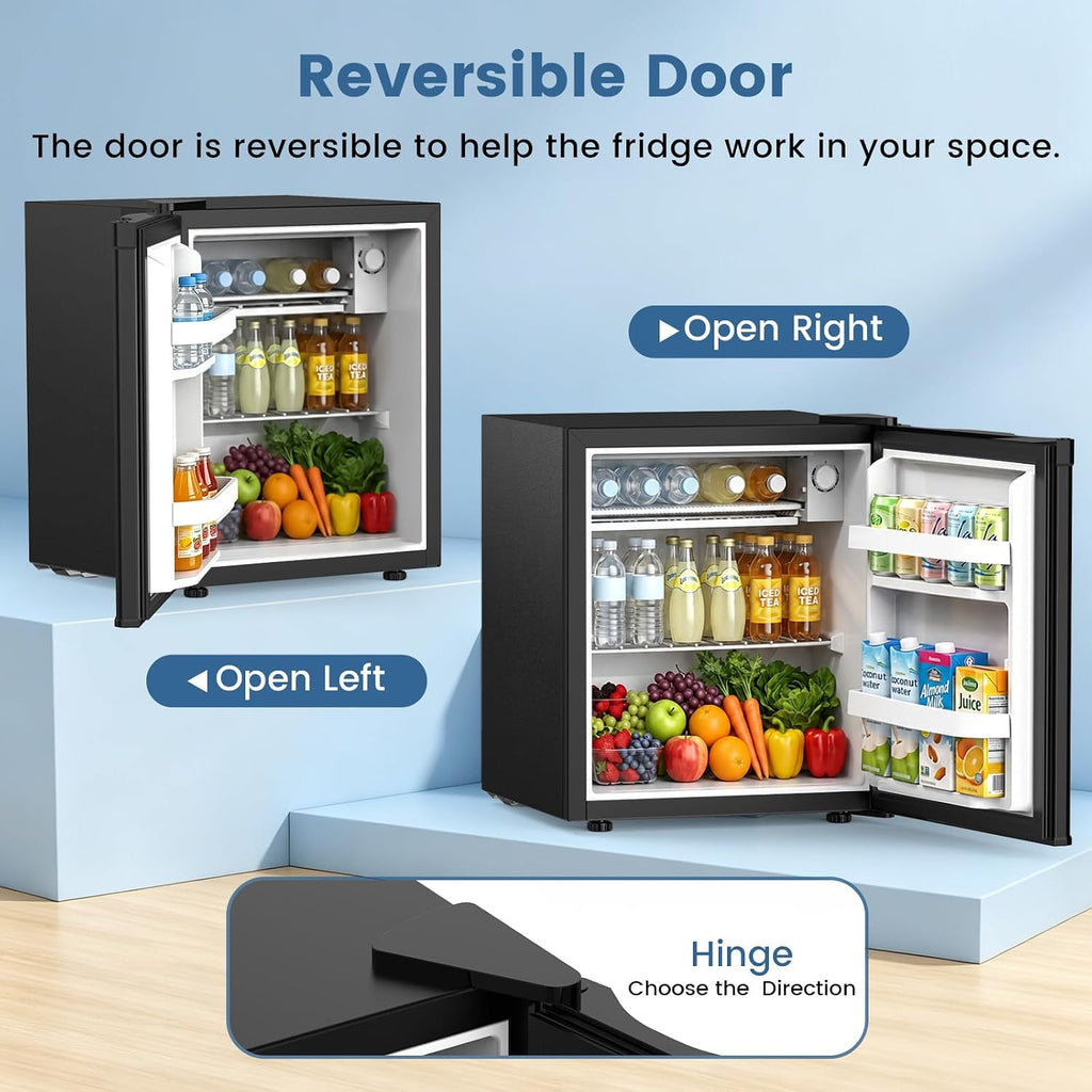 Kismile 1.3 Cu.Ft Mini Fridge, Single Door Compact Refrigerator RE5836