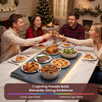 Kismile Rollable Silicone Warming Tray with LED Display WB2968