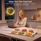 Kismile Rollable Silicone Warming Tray with LED Display WB2968