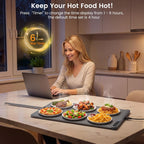 Kismile Rollable Silicone Warming Tray with LED Display WB2968