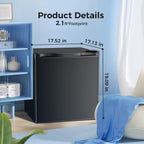 2.6\3.2 cu. ft Mini Fridge with Freezer